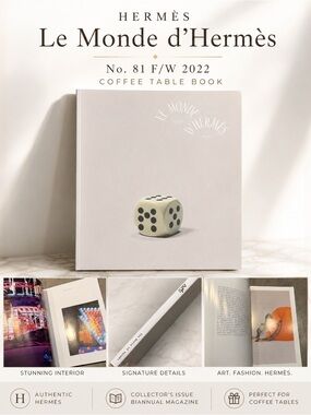 Hermès Le Monde d'Hermès Magazine N°81 F/W 2022 - Dice Cover - Coffee Table Book